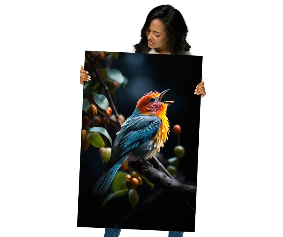 Chiriping Rainbow Bird Poster