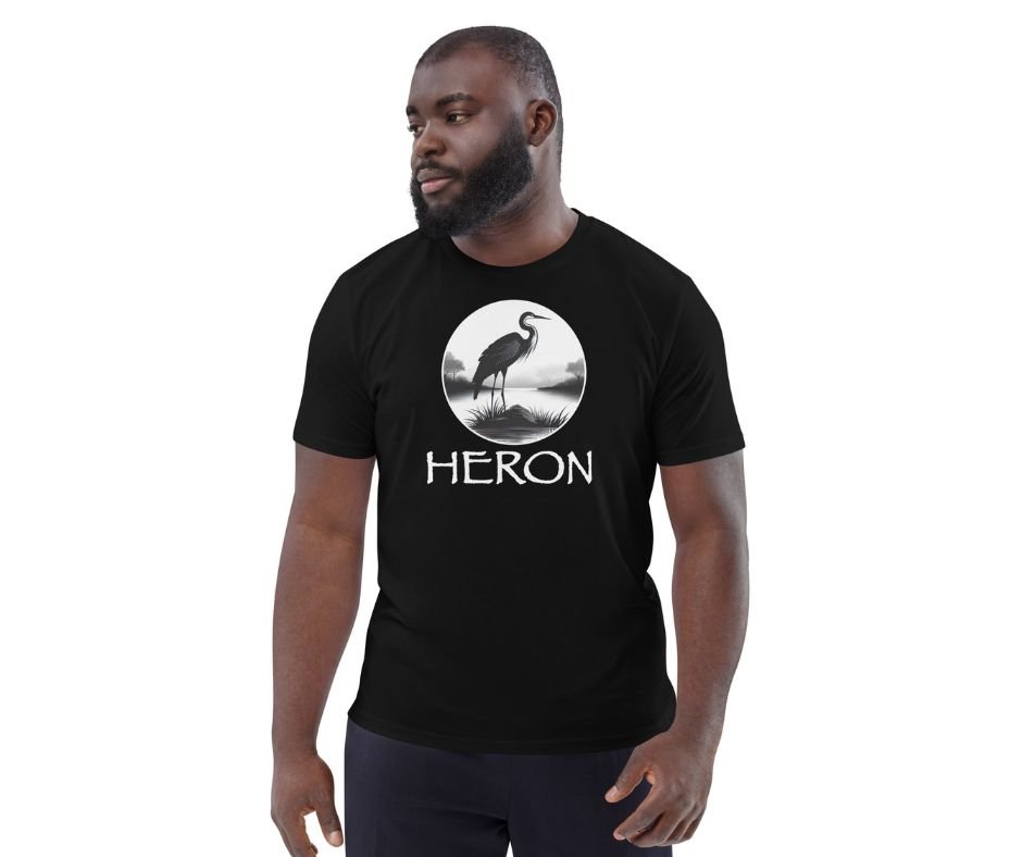 Heron Bird Organic Cotton T-shirt