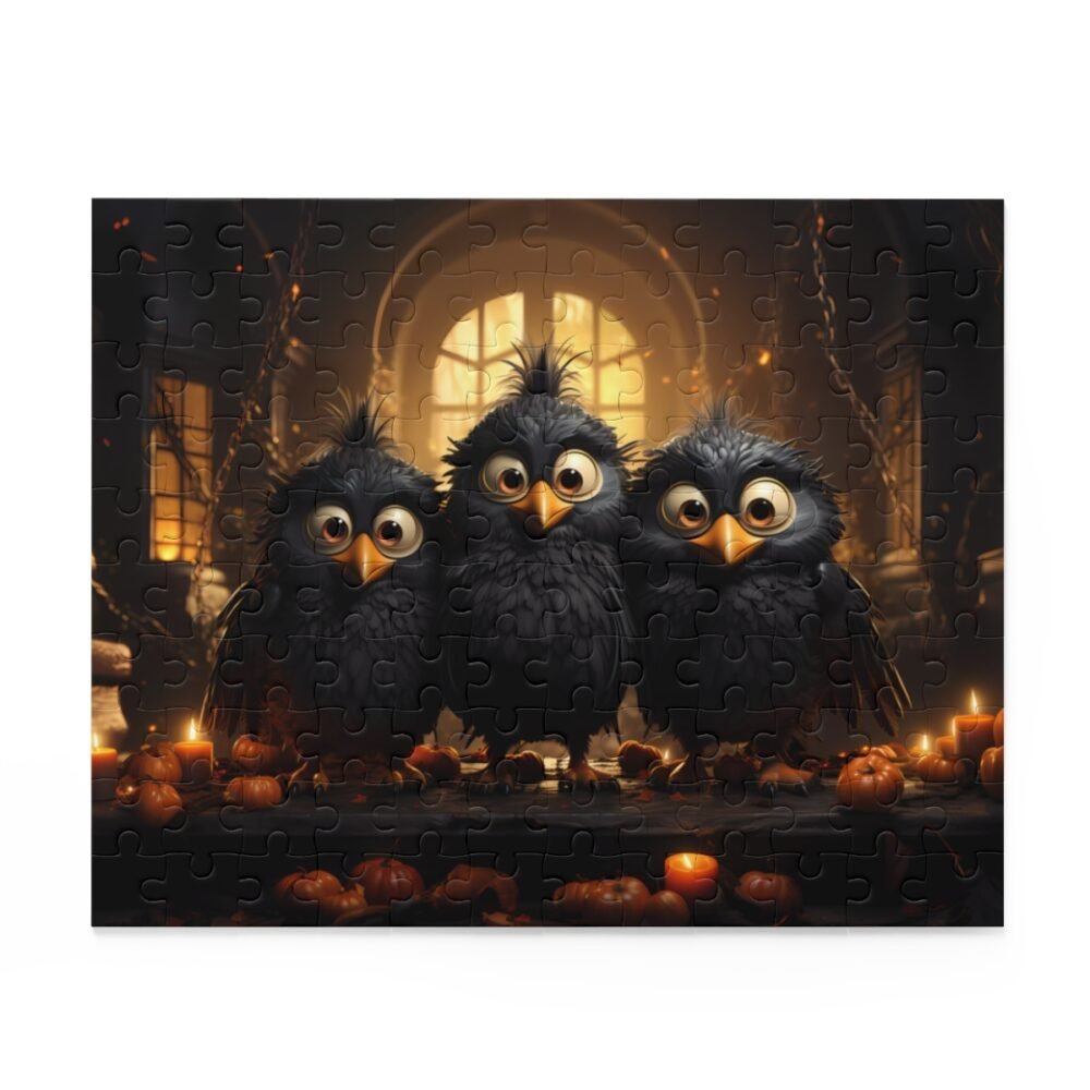 Halloween Baby Crow Puzzle - Spooky Delight