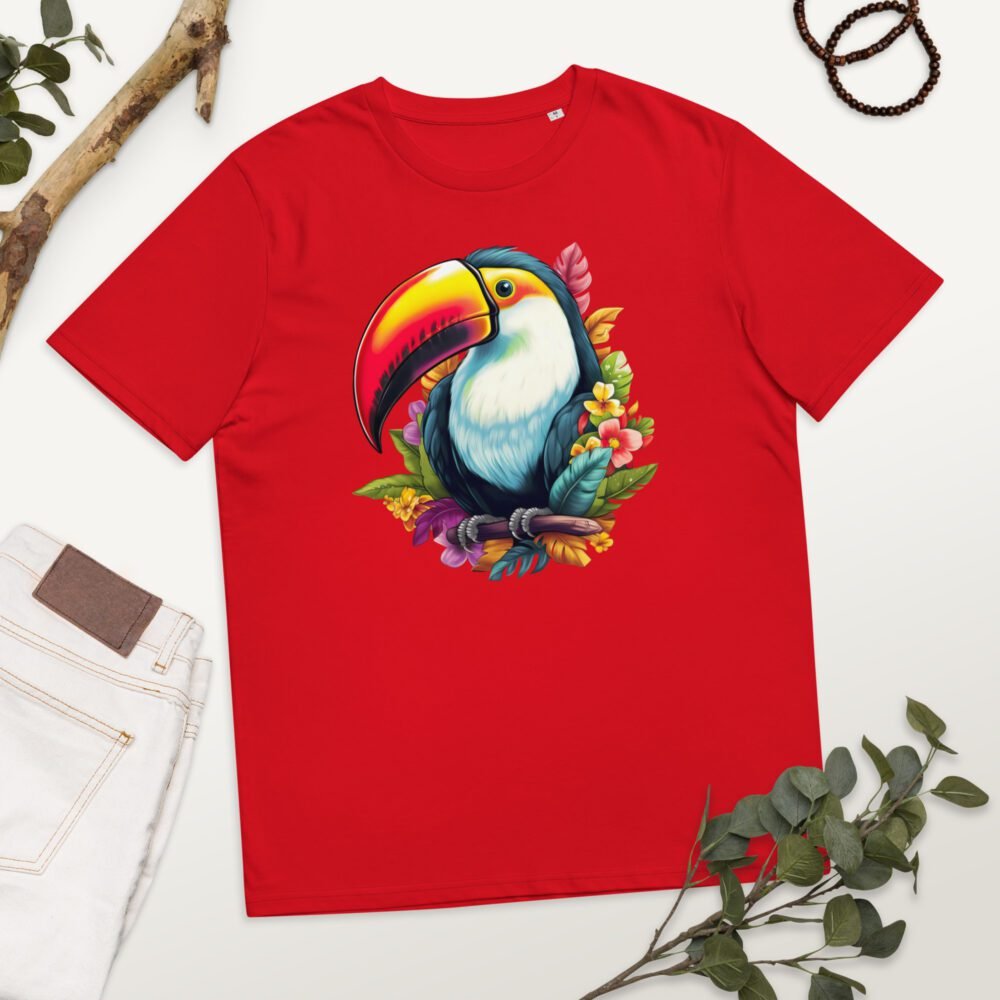 Floral Toucan Organic Cotton T-shirt