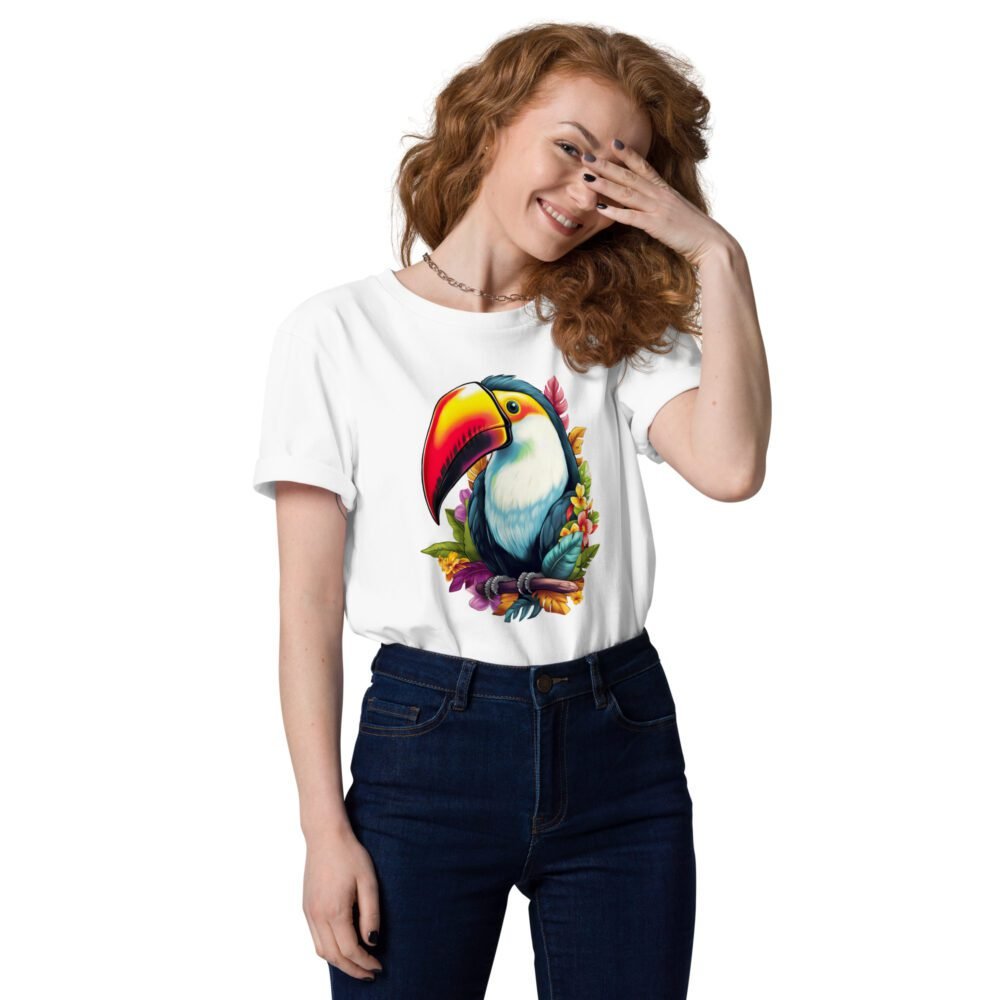 Floral Toucan Organic Cotton T-shirt