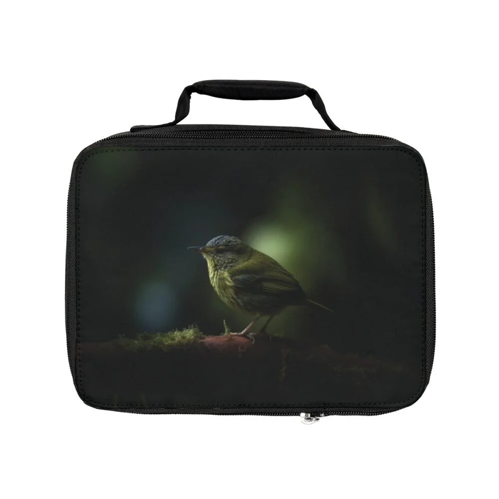 Green Bird Lunch Bag: Forest Fantasy