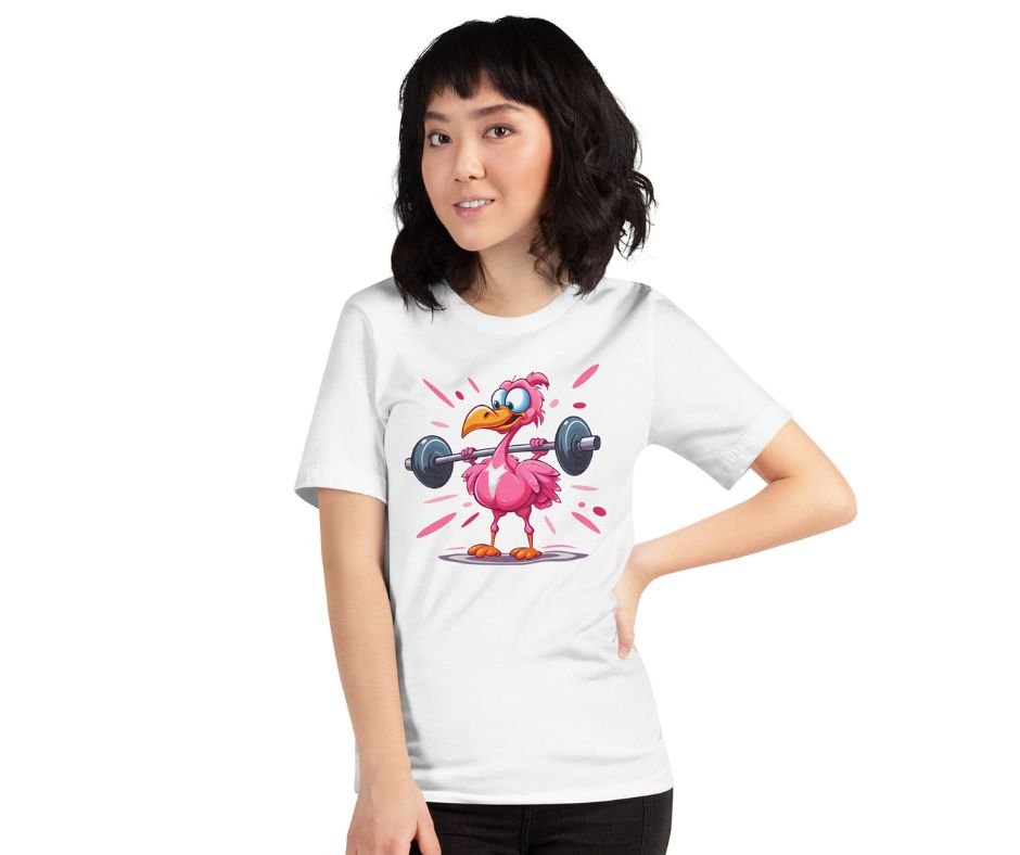 Funny Flamingo Workout T-shirt