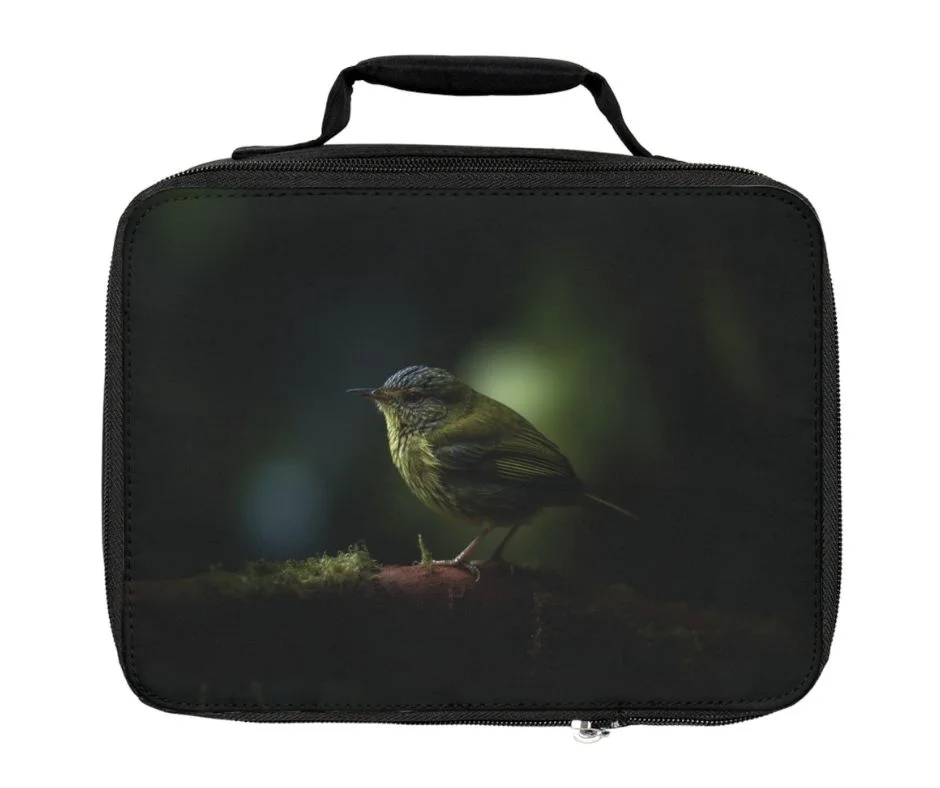 Green Bird Lunch Bag: Forest Fantasy