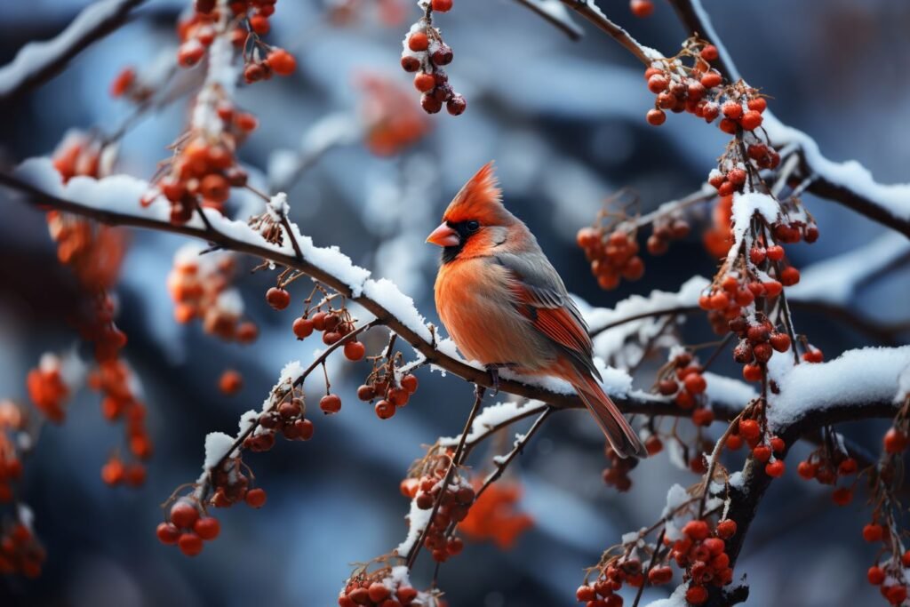 Red Cardinal (Cardinalis cardinalis)