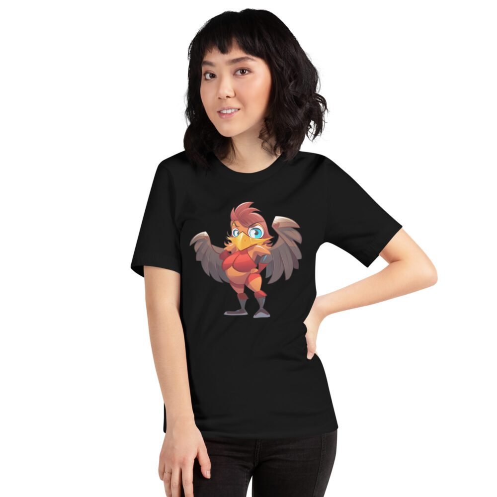 Muscle-Bird: Funny Workout Tee for Women