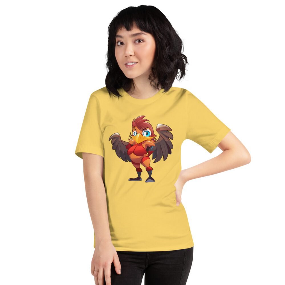 Muscle-Bird: Funny Workout Tee for Women