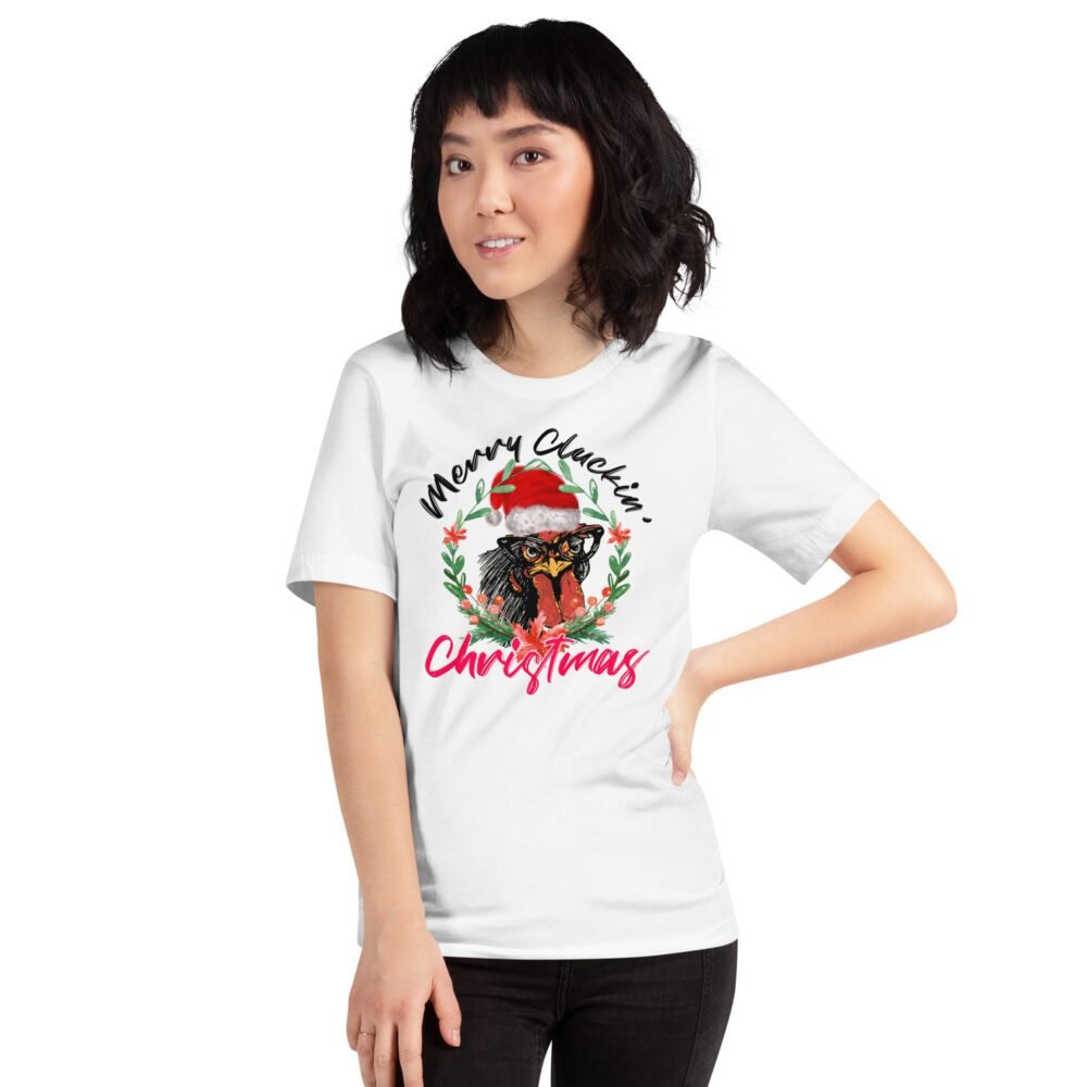 Merry Clucking Christmas' Funny Chicken Christmas T-Shirt