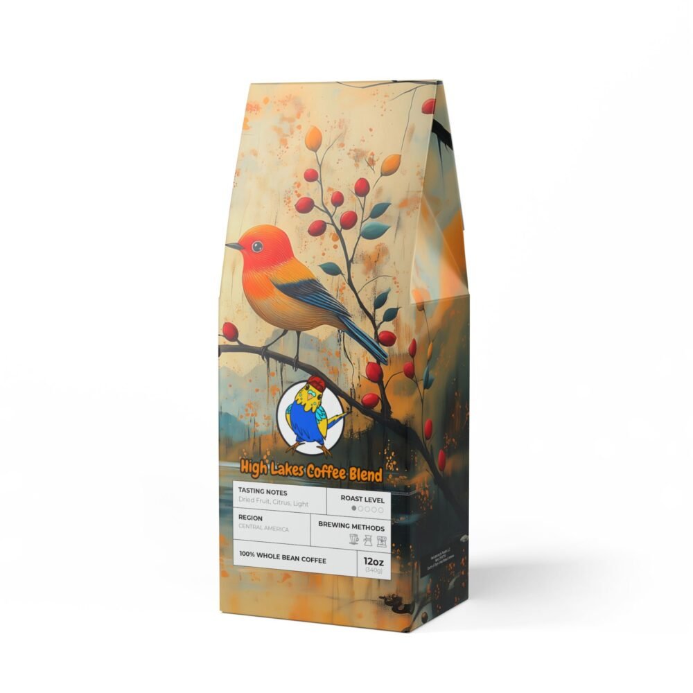 High Lakes Coffee Blend – Light Roast with Scenic Bird Artwork - Image 5