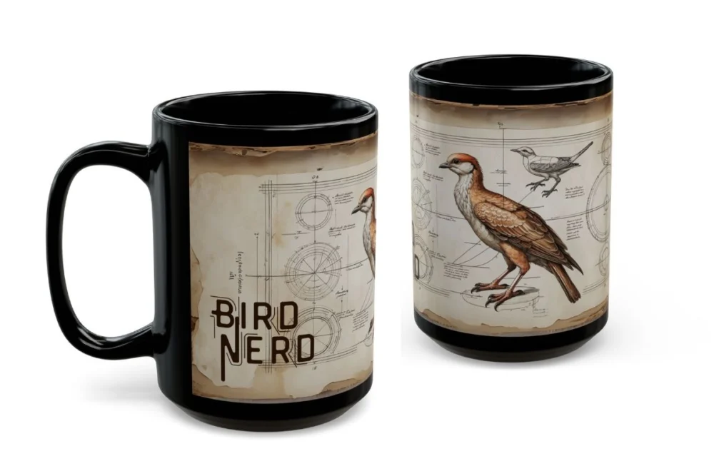 Leonardo da Vinci Bird Nerd Ceramic Mug