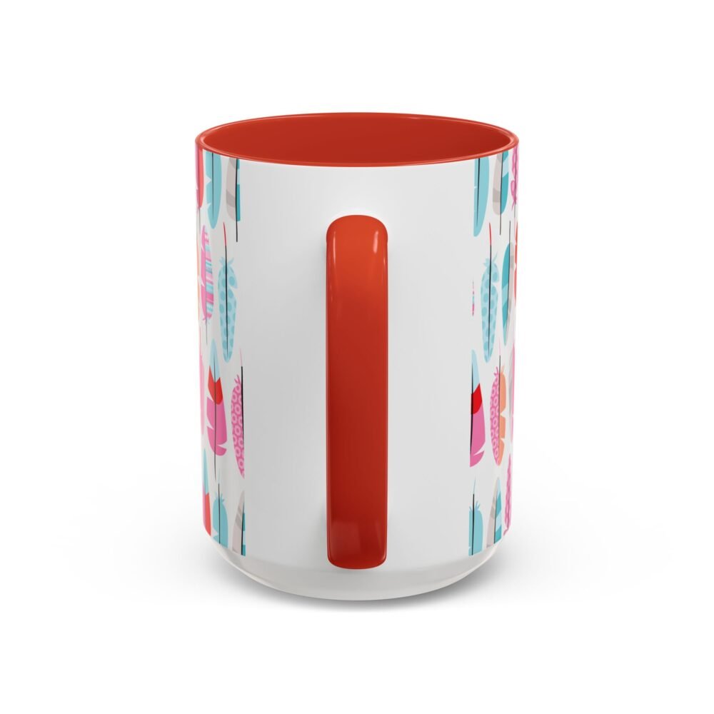 Bohemian Feather Ceramic Mug | Vibrant Multicolor Pattern | Perfect Bird Lovers Gift - Image 6
