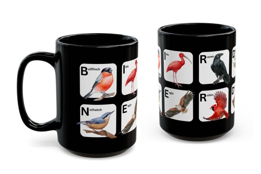 Bird Nerd Mug – Birdwatching Gift for Birders, Ornithologists & Nature Fans