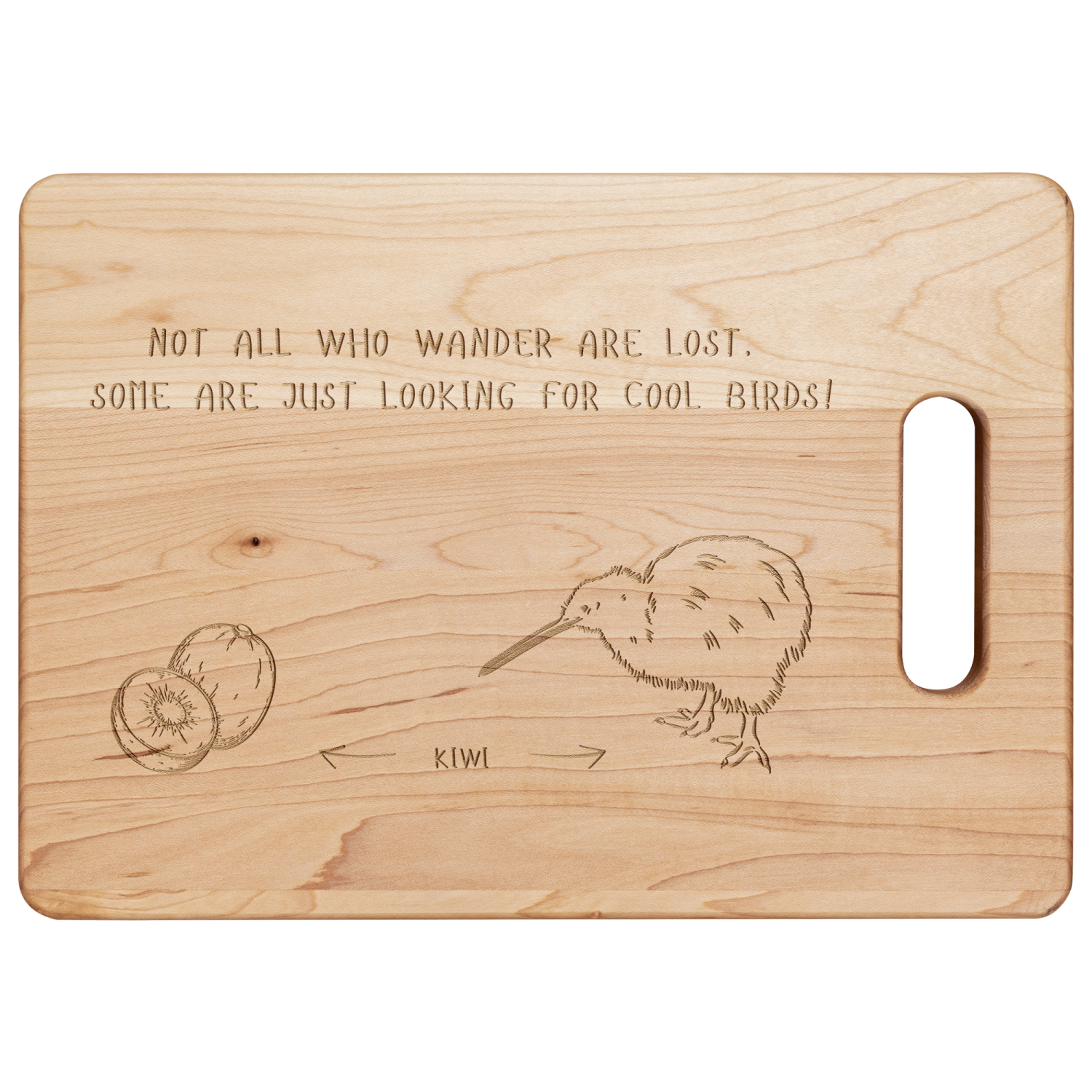 Maple wood cuttin board for bird lovers
