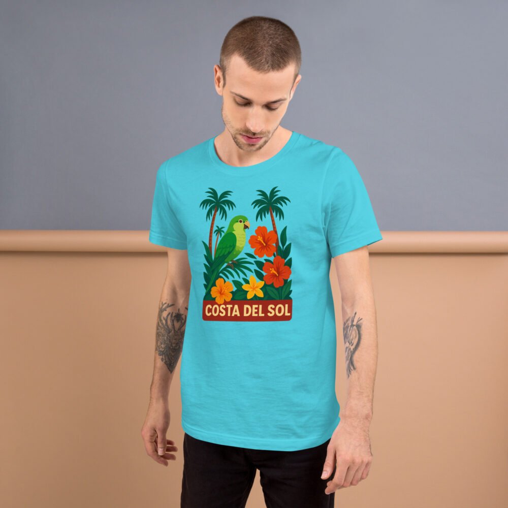 Comfortable and stylish Costa del Sol t-shirt, perfect gift for Spain lovers.