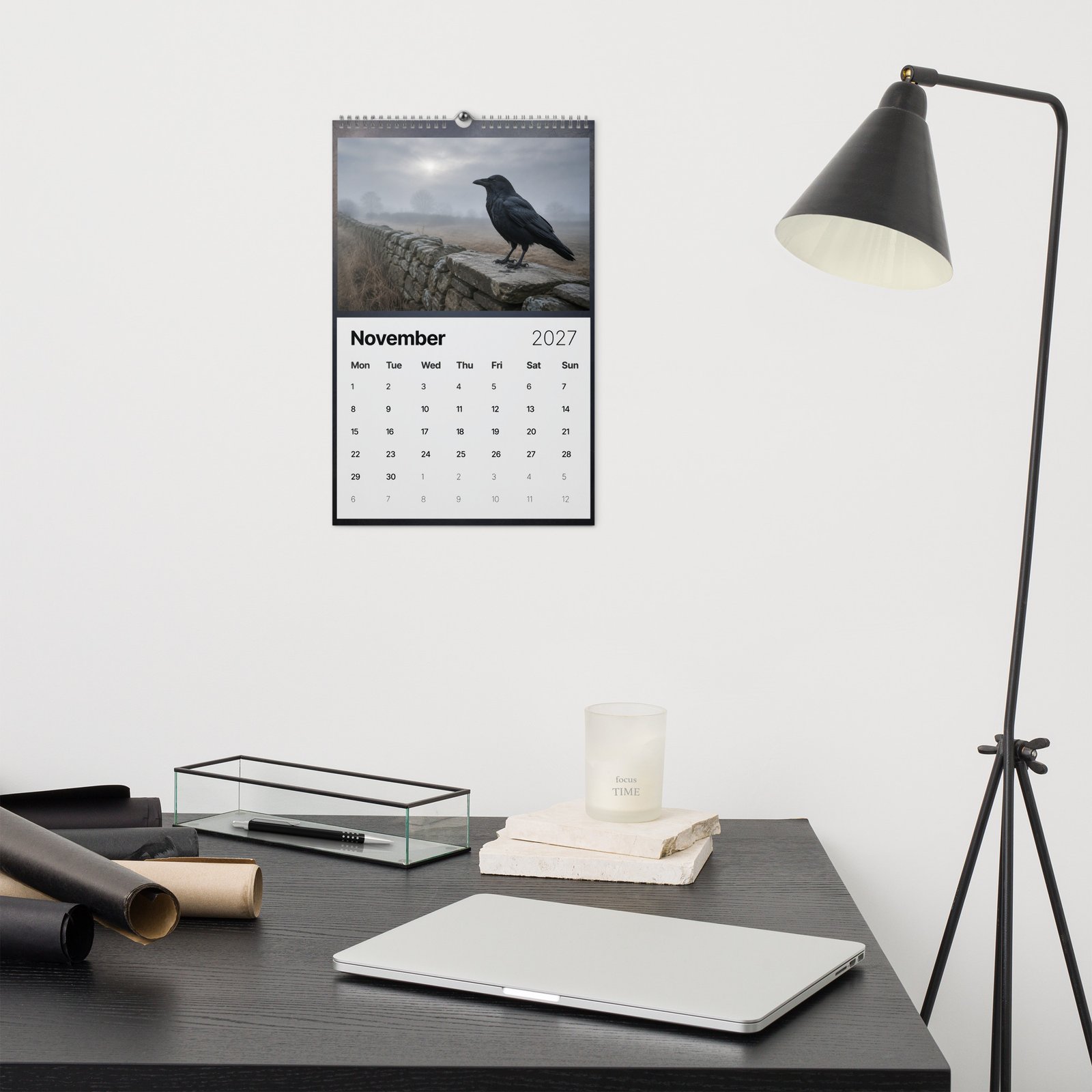 Crows & Moonlight 2027 Wall Calendar – Gothic Crow & Raven Art - Image 8
