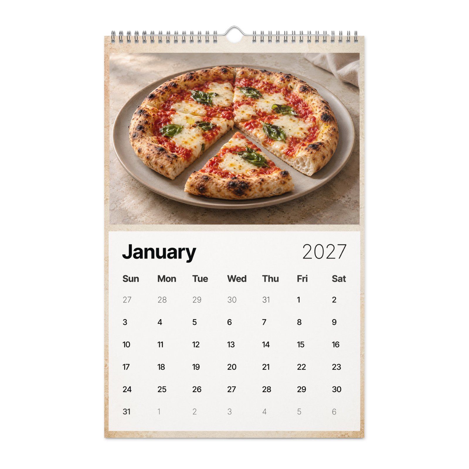 2027 Pizza Wall Calendar – Crust in Season - Image 2