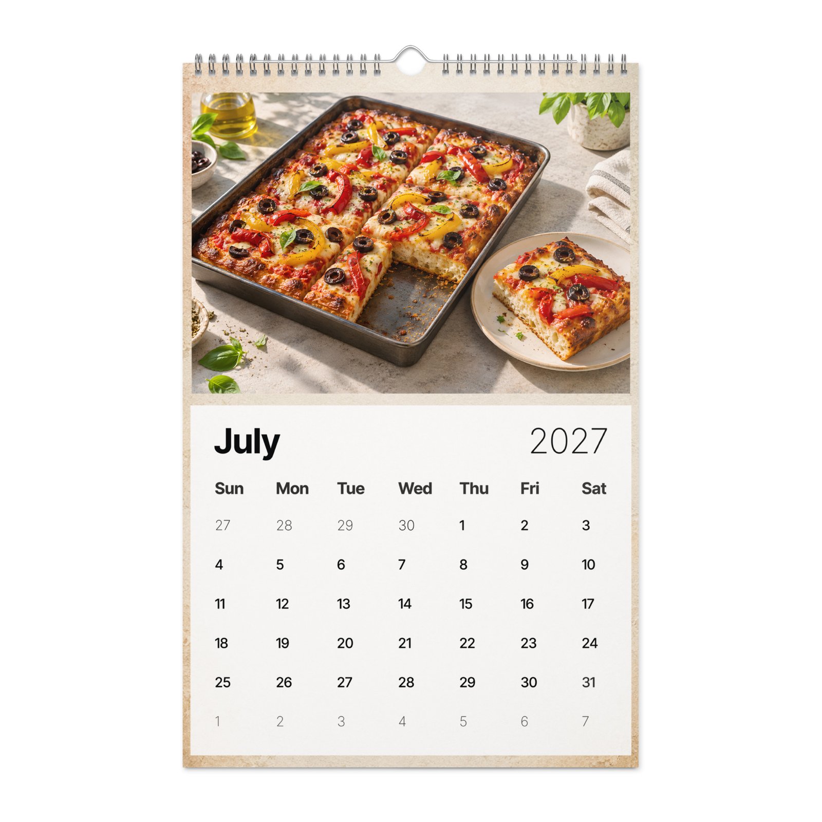 2027 Pizza Wall Calendar – Crust in Season - Image 6