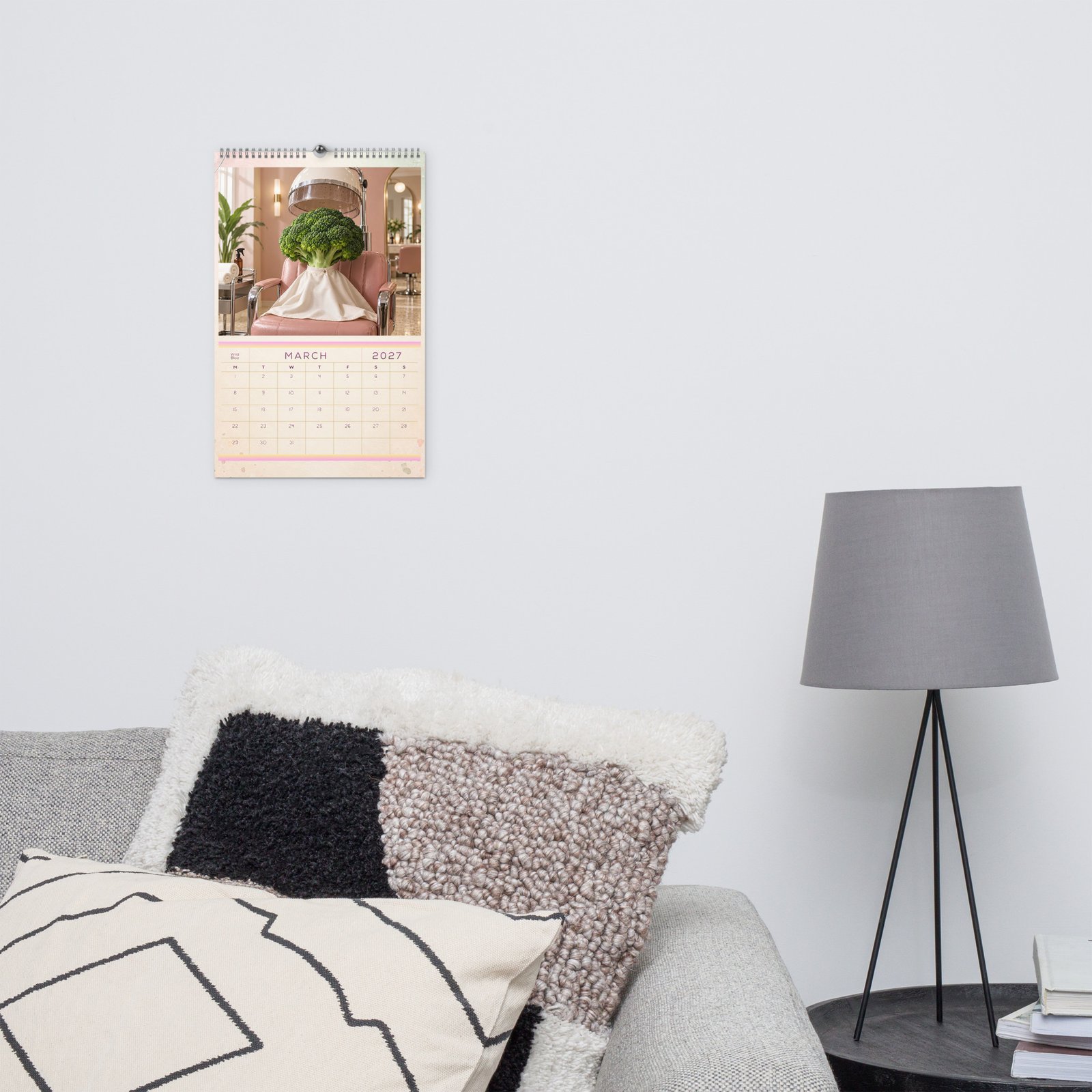 2027 Funny Vegetable Wall Calendar – Salon & Spa Scenes - Image 13