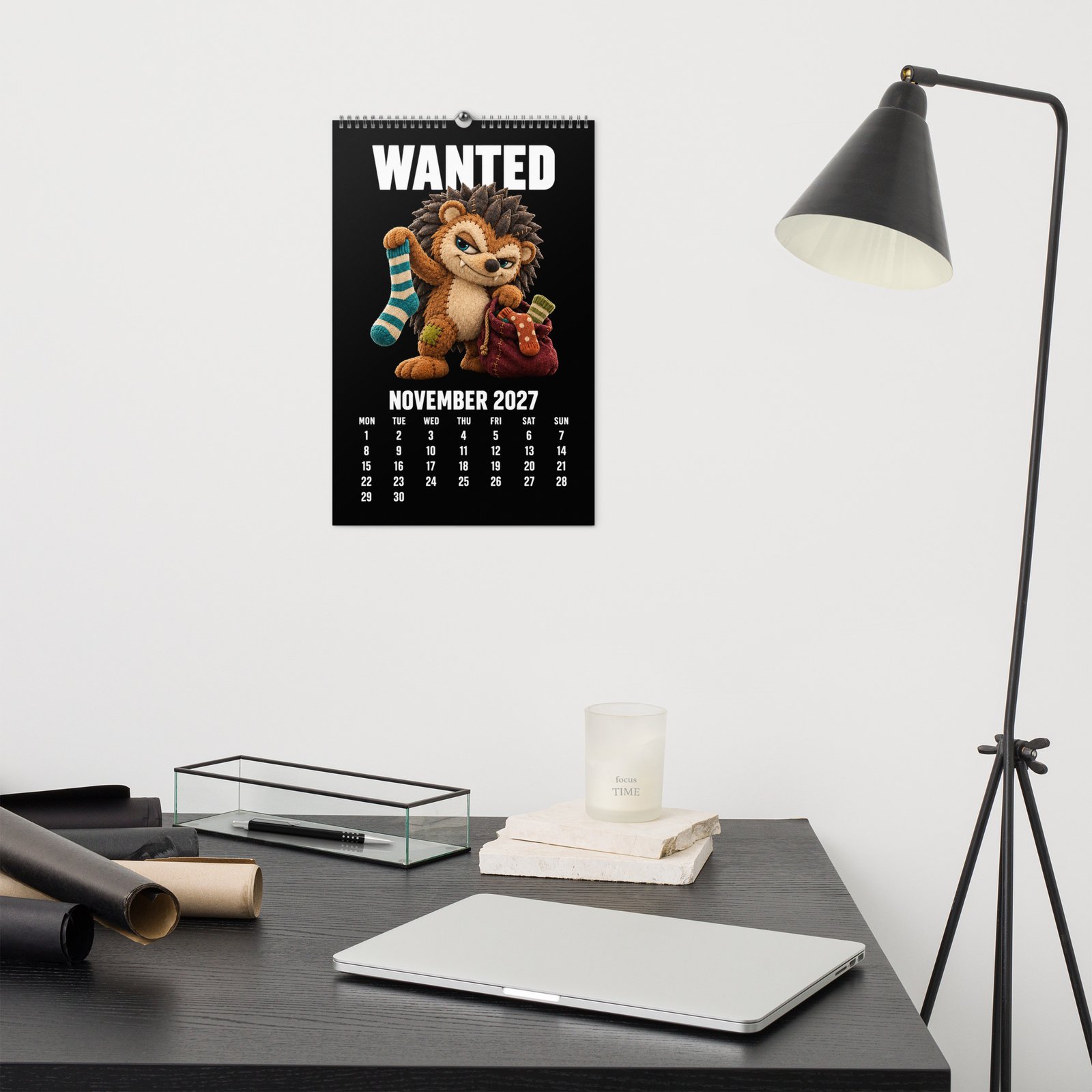 2027 Creepy Cute Wall Calendar – WANTED Plush Characters - Image 15