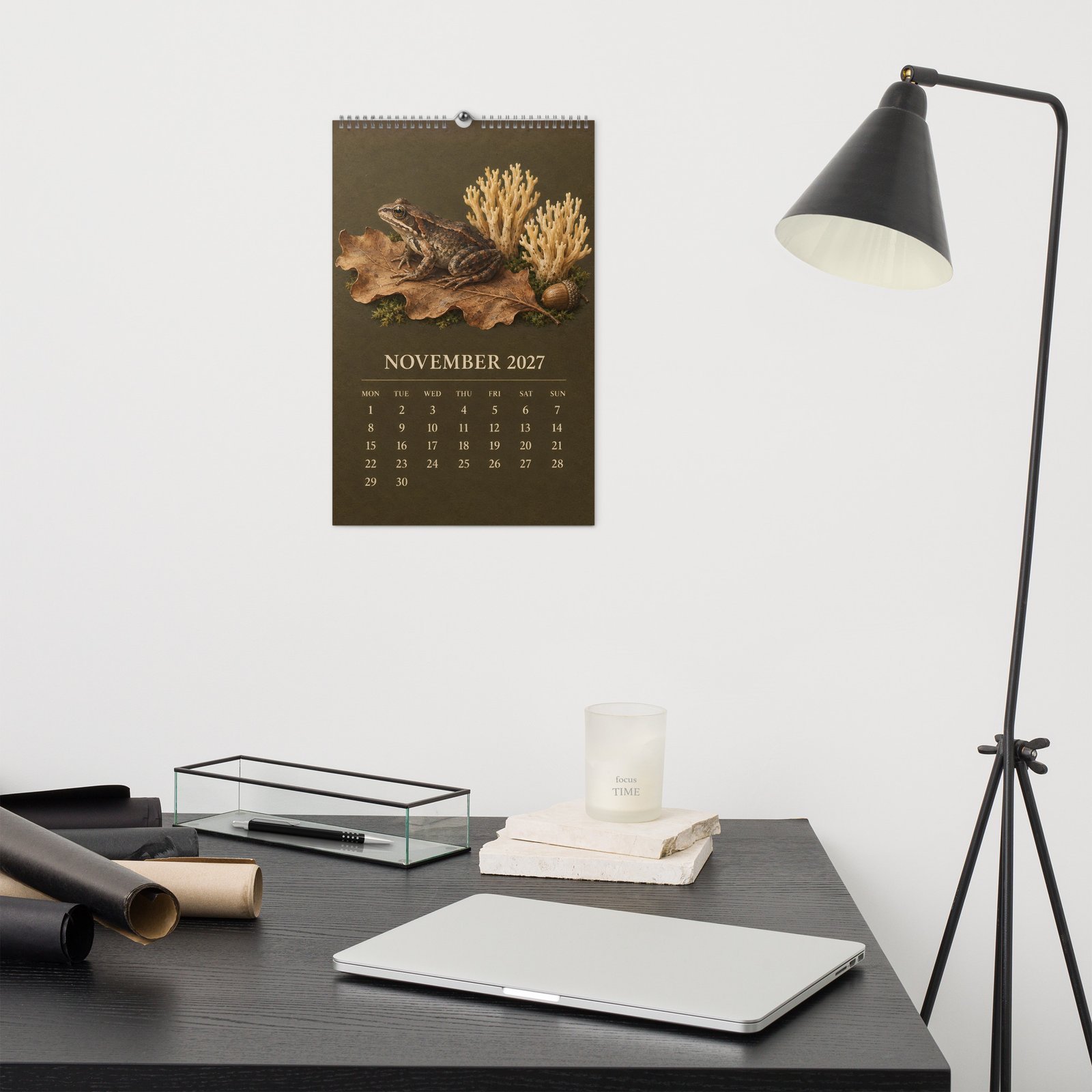 2027 Frog and Mushroom Wall Calendar – Frogs & Fungi - Image 11