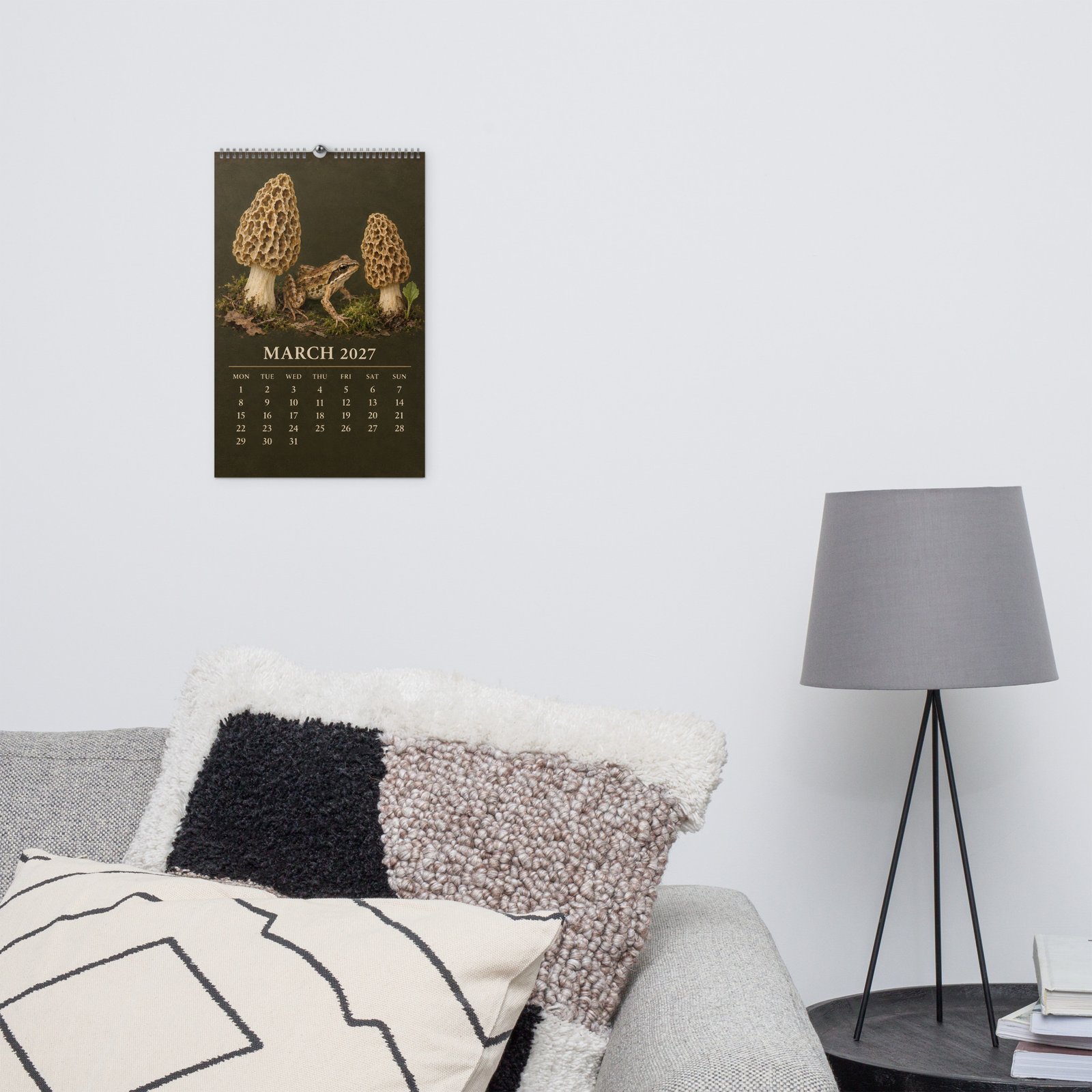 2027 Frog and Mushroom Wall Calendar – Frogs & Fungi - Image 12