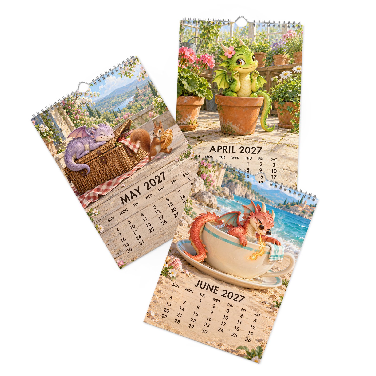 2027 Dragon Wall Calendar – Little Dragons, Everyday Mischief - Image 7